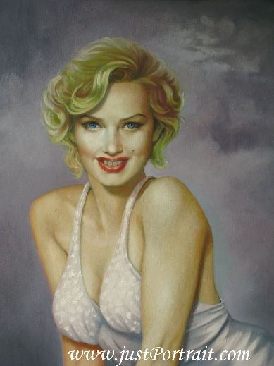 custom oil portrait marilyn monroe