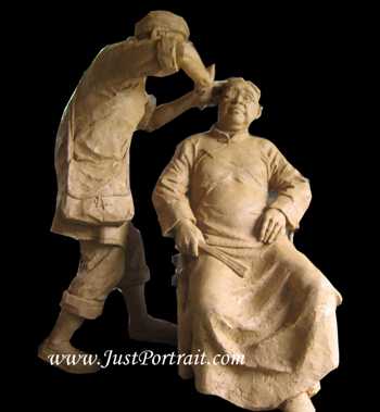 Customized bronze figurative sculptures up to life size