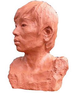 Clay Portrait Sculptures , busts with artistic effects