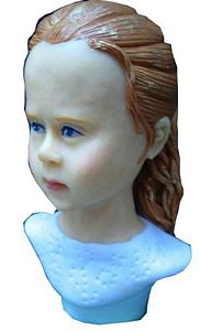 Custom Miniature Portrait Busts in polymer clay
