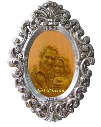 Commission a relief portrait of Prince William and Kate Middleton in bronze or resin material.