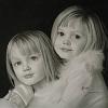 Fine Art Custom Children Portrait, B&W Fine Art Baby Portraits, Elegantly Framed