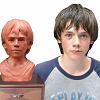 Example of Custom Clay Portrait Bust Scultpures, Boy
