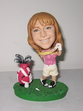 Look-alike Custom figurines, select from set pose catalog, bobblehead options