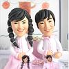 そっくり人形、結婚式のカップルの人形、人形の誕生日プレゼント